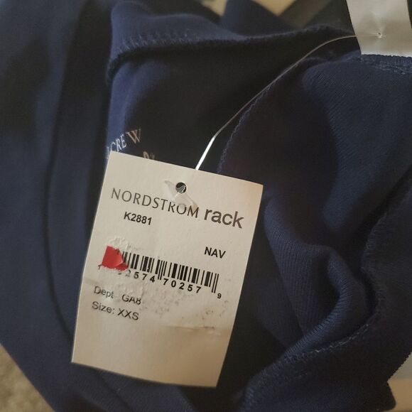 NWT J. Crew Perfect Fit Navy Blue Cotton Short Sleeve Tee Shirt (XXS) - Picture 7 of 7